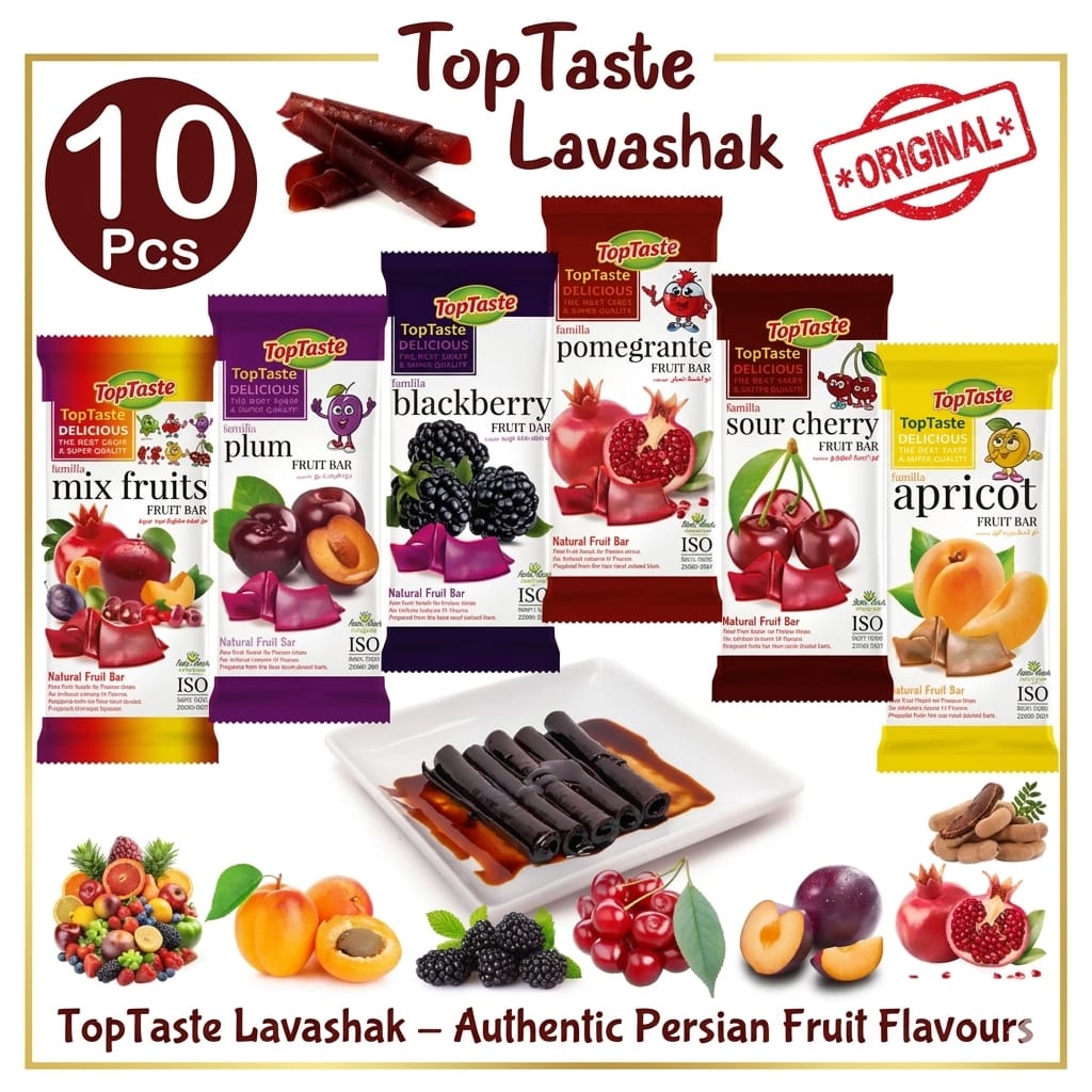 Premium Lavashak 12 Sheets Pack – Mixed Fruit Natural Snack