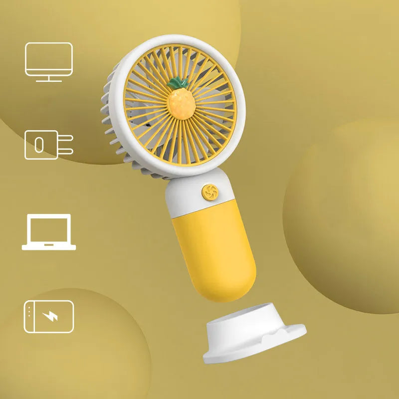 Portable Mini Handheld Fan – USB Rechargeable, Compact Cooling Fan